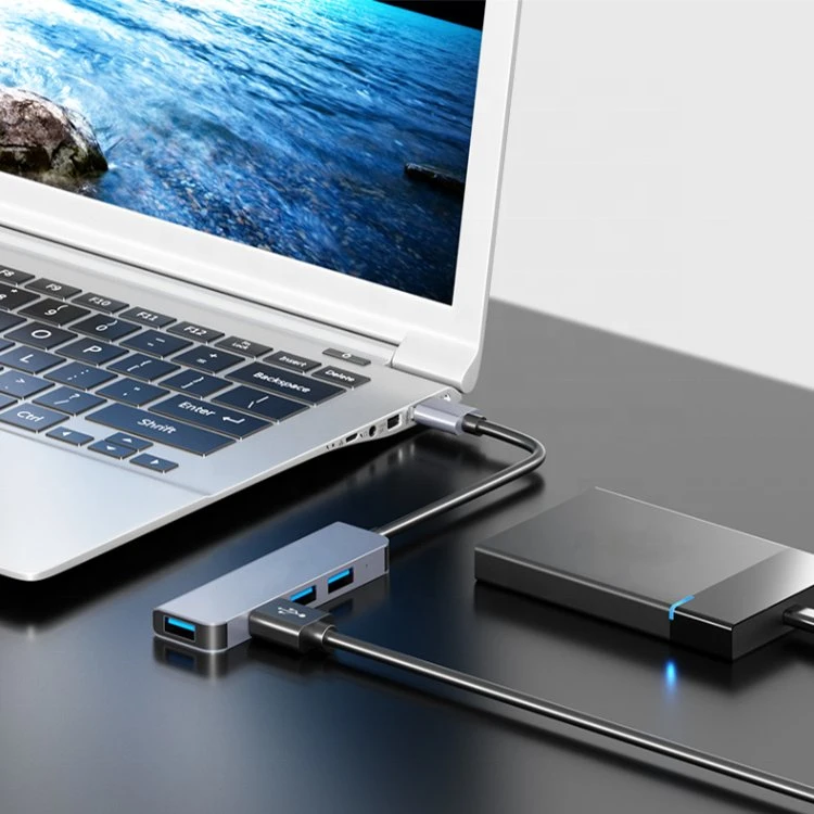 Les fabricants fournissent 4 en 1-C Hub USB 87W HUB USB pour ordinateur portable