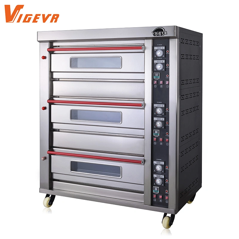 Hot Selling Bakery Equipment 3 Decks 6 Trays Electric Oven