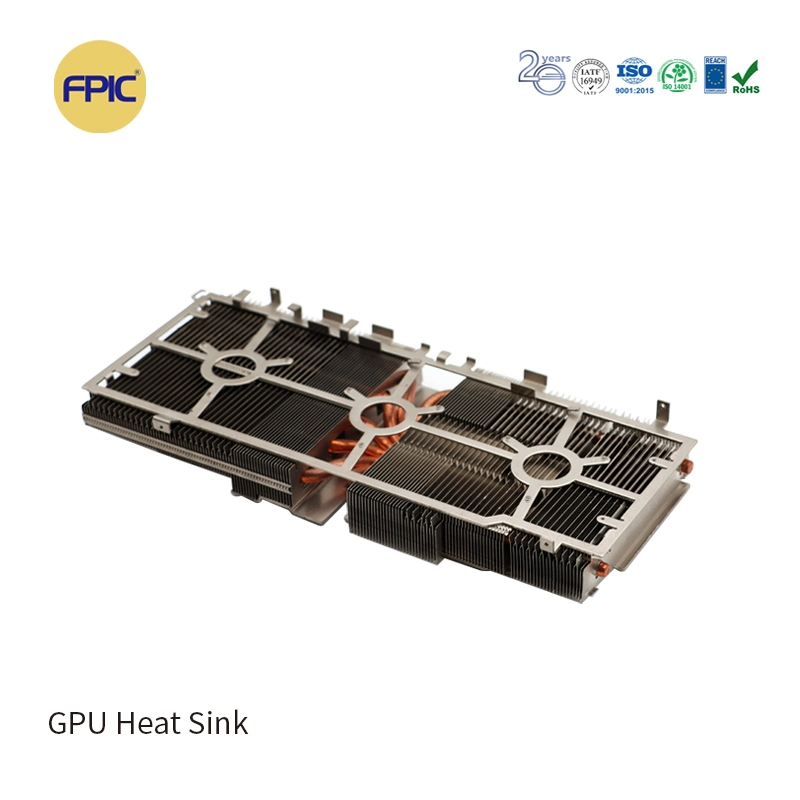 FPIC OEM hohe Wärmeleitfähigkeit Heat Pipe Kühlkörper für CPU-GPU