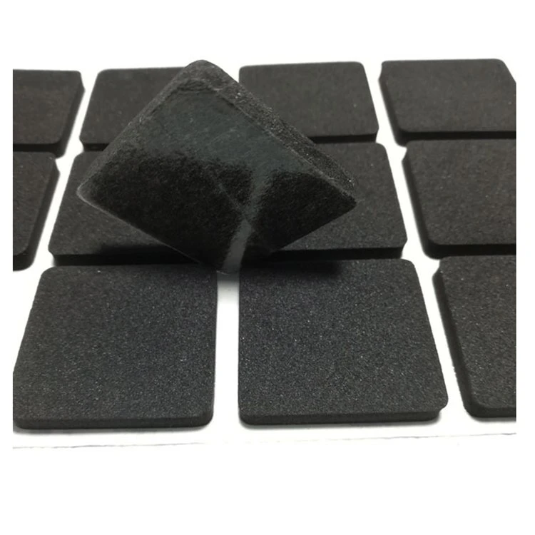 China Die Cut 1mm 2mm 5mm 10mm Black High Density Double Sided Self Adhesive Rubber Block EVA PE Foam Tape Sheet Pads