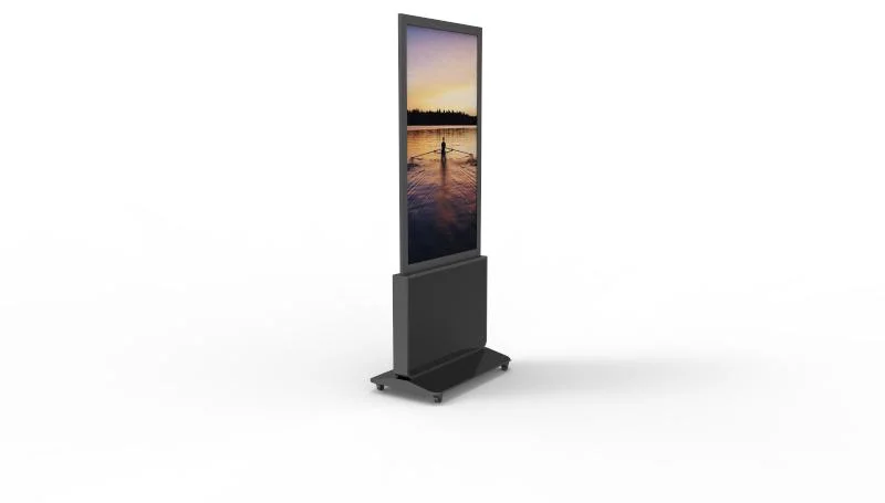 Ultra Slim Floor Standing Double Sided OLED Display for Advertising Digital Signage Kiosk Media Player