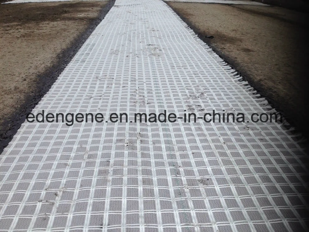 Fibra de vidro Geogrid Geocomposite com tecido de pavimentação para reforço de asfalto