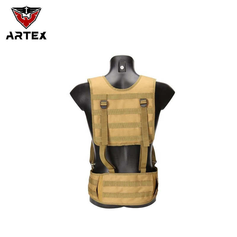 Outdoor Molle Hunting Waist Padded Belt with Chest Straps Training Tactical Vest