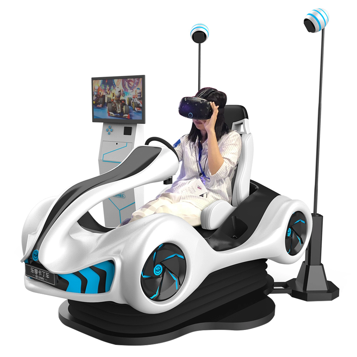 9D de réalité virtuelle de Karting de haut calibre et de divertissement simulateurs de course d'entraînement VR