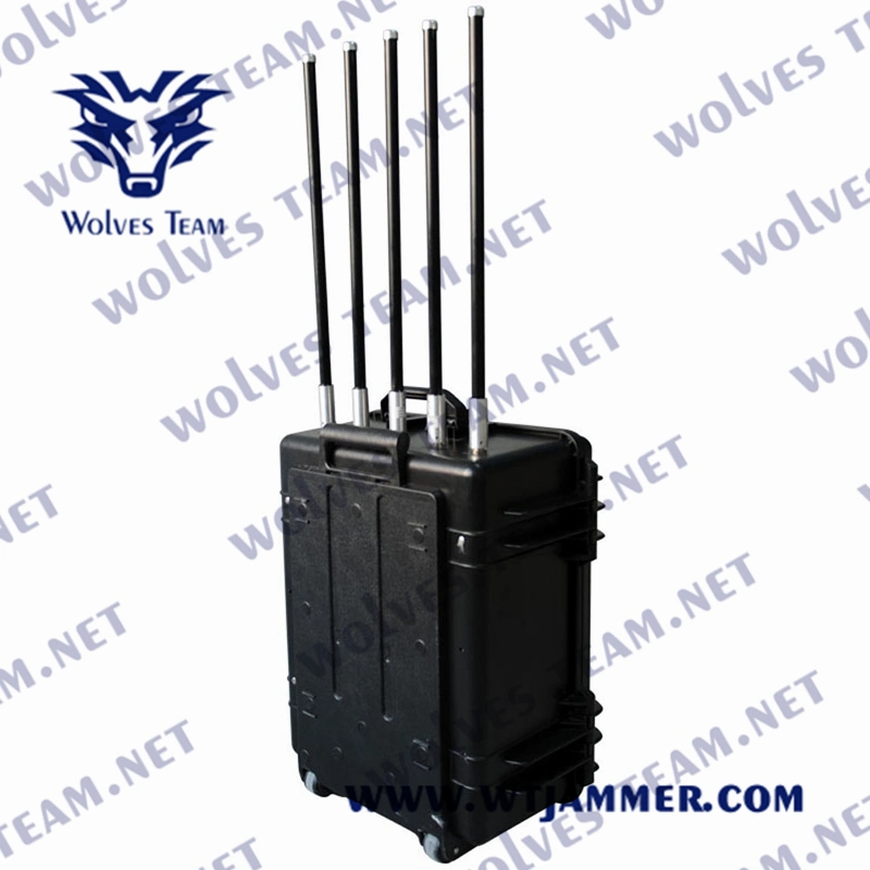 Portátil de alta potencia exterior 3G/4G Wimax/WiFi/GPSL1 celular Jammer