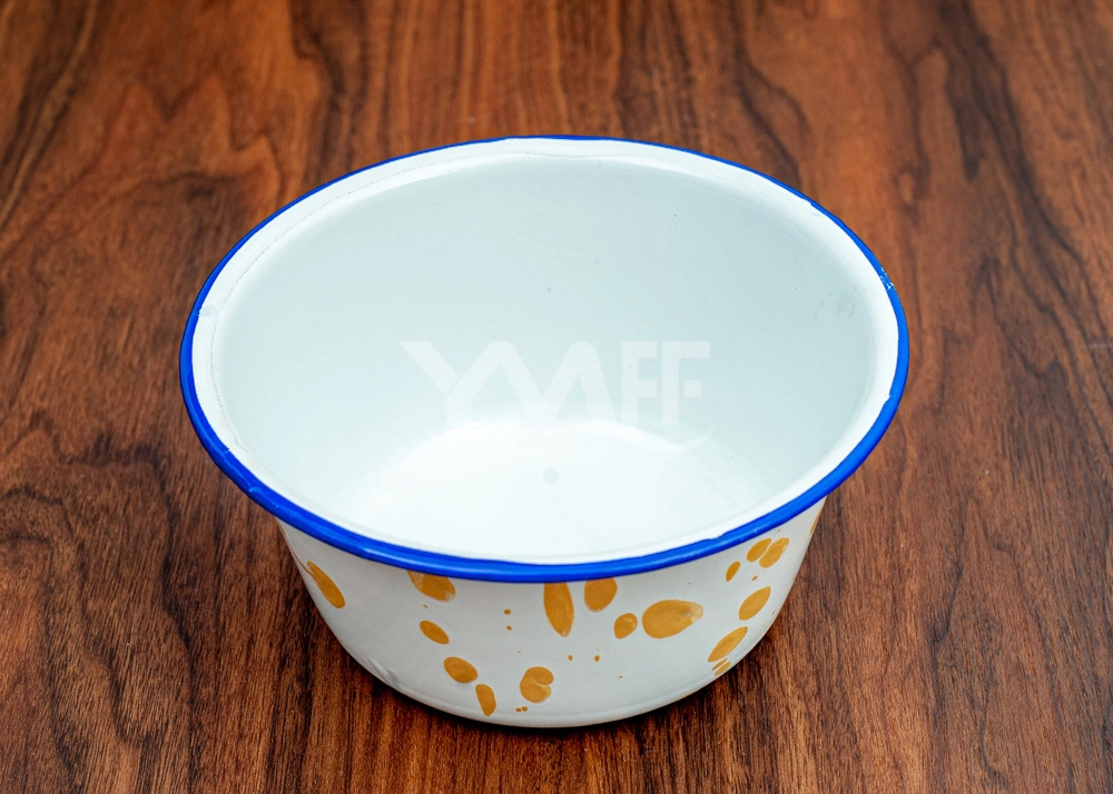 Enamel Popcorn Bowl/Mixing Bowl/Finger Bowl Without Cover