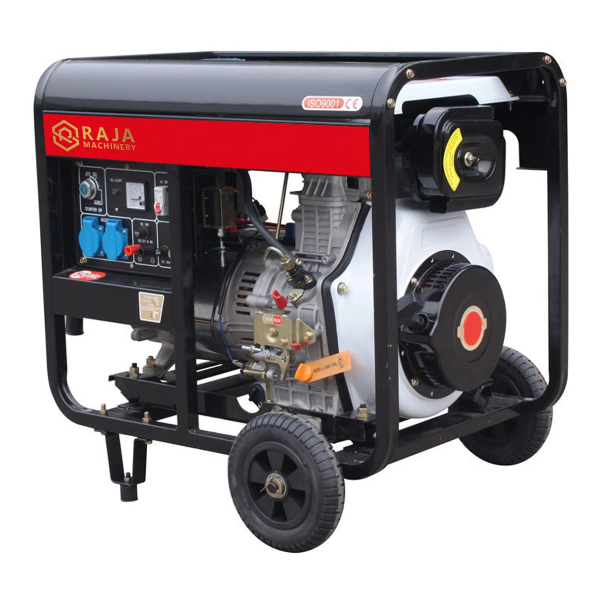 Air Cooled Single Cylinder 3.3KW Open-Type Diesel Generator for Outdoor Electricity Supply