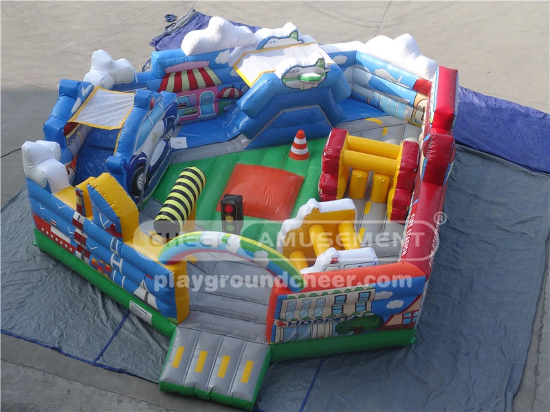 Cheer Amusement Fun Inflatable City Playground for Kids