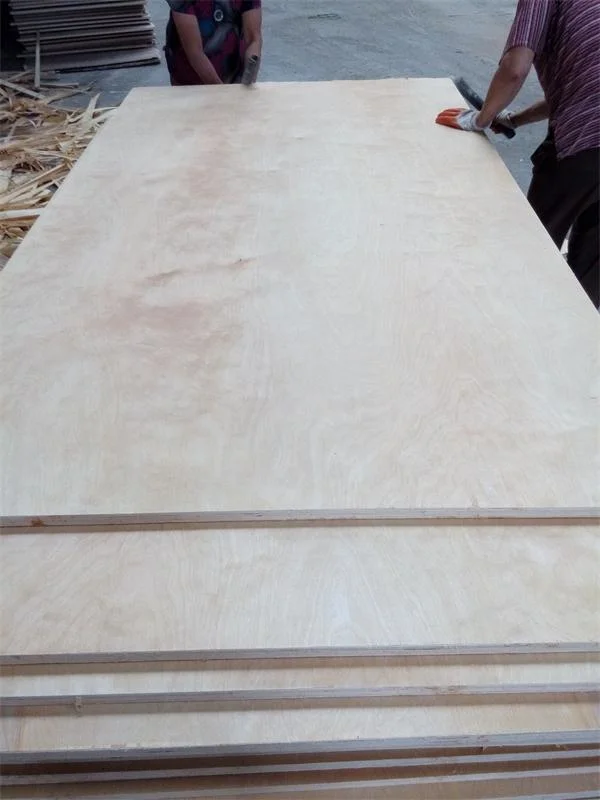 Chinese Factory Board Timber Raw Material Birch Veneer Plywood