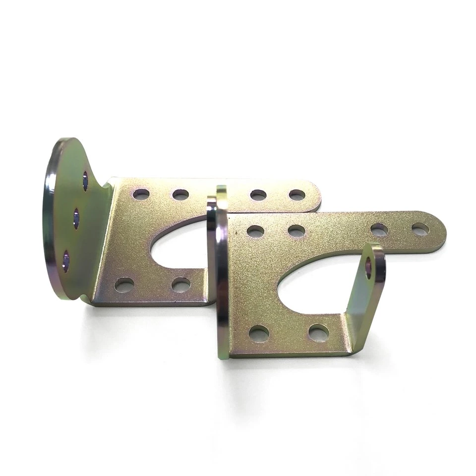 Sheet Metal Fabrication Bending Services Punching Zinc Plated Bracket