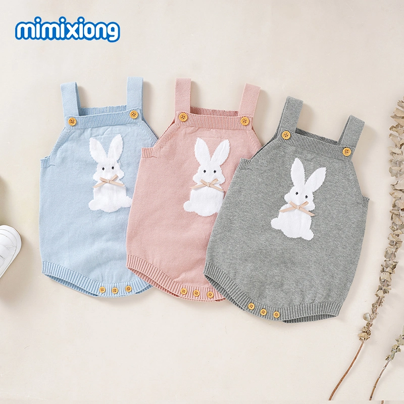 Baby Aus Reiner Baumwolle Junge Strampler Neugeborene Kleinkind Kleidung Niedlichen Hasen Baby Girl Sommer Ärmellos Strampler Jumpsuit Kinderkleidung