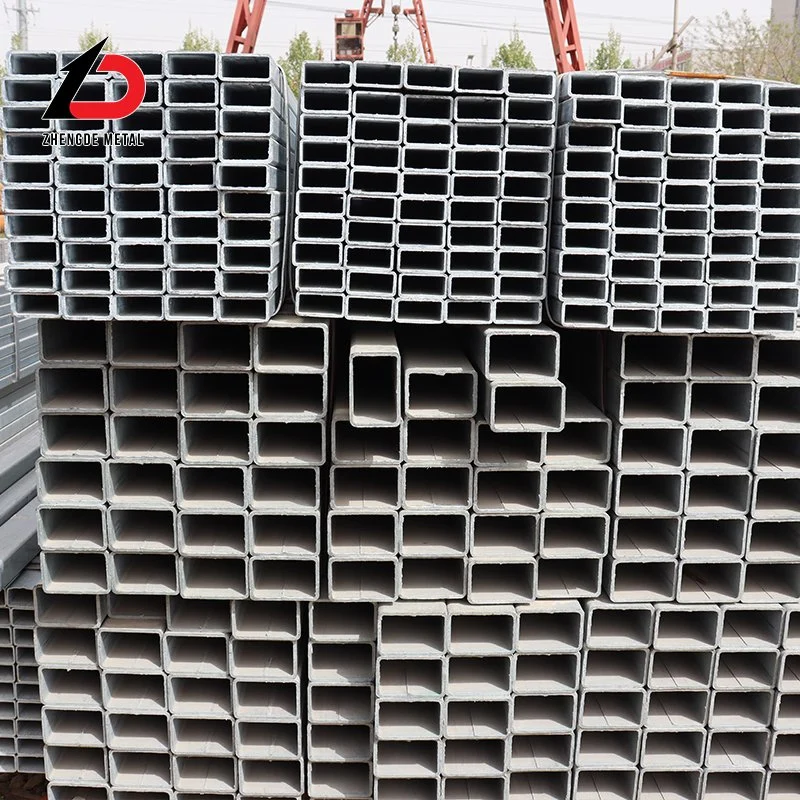 Factory Customized Size 20*20 25*25 30*30 100*100 200*200 20*40 30*40 Hot Dipped Galvanized Tube Square Rectangular Tube