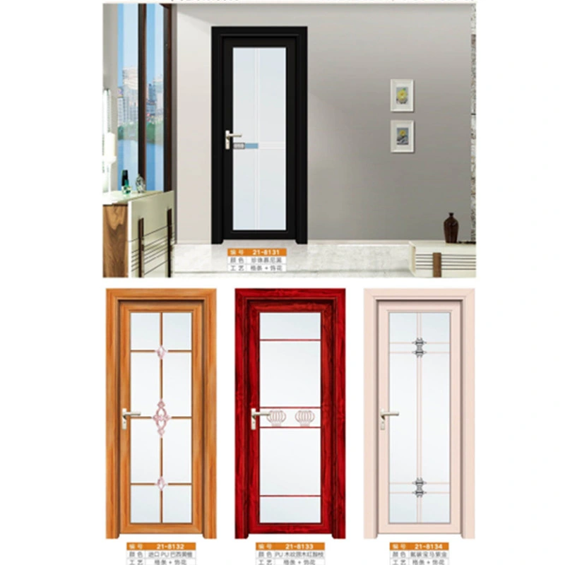 Simple Design Low Price for Environmental Timber Wood Aluminum Door Hotel Room Toilet Wooden Doors