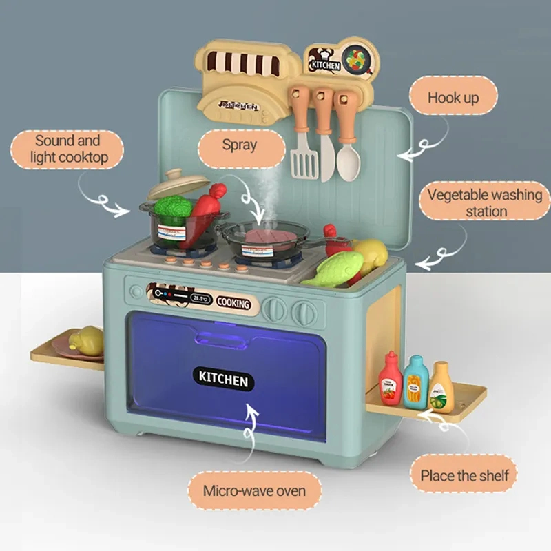 Großhandel/Lieferant Kinder Bunte Küchengeräte Home Rolle Vorgeben Spielset Kinder Spielzeug Pädagogische Küche Spielzeug Kreativ Haushaltsgeräte