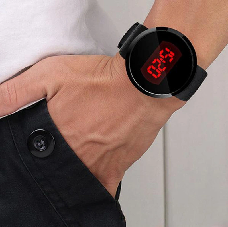 Original Digital LED Watch Touch Plastic Gift Watch