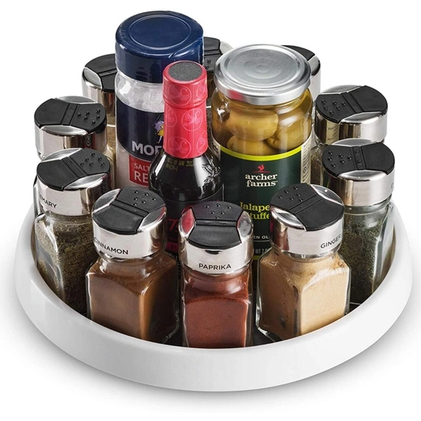 Lazy Susan Kitchen Pantry Spice Rack Fridge Holder Non Skid Turntable