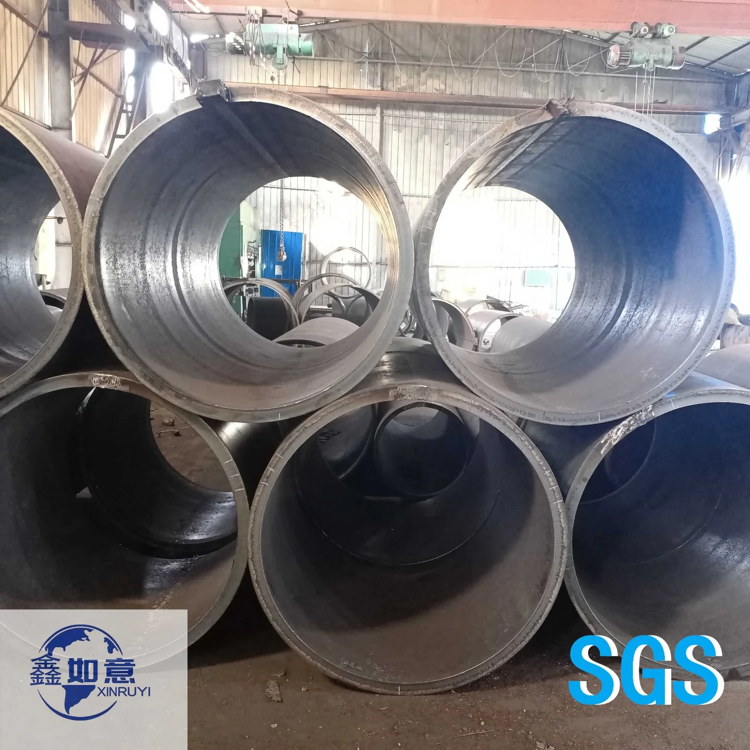 Stock Stainless Welded Welding Carbon Alloy Round Steel Pipe Tube for Building Materials/Water Pipe/Boiler Heating Furnace Support Pipe