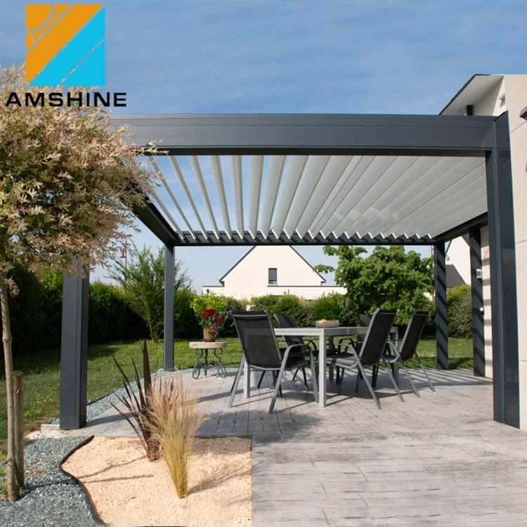 Modern Outdoor Modern Shed Cover Aluminum Louver Waterproof Garden Decorations Auto Sunshade Pergola for Garden Patio