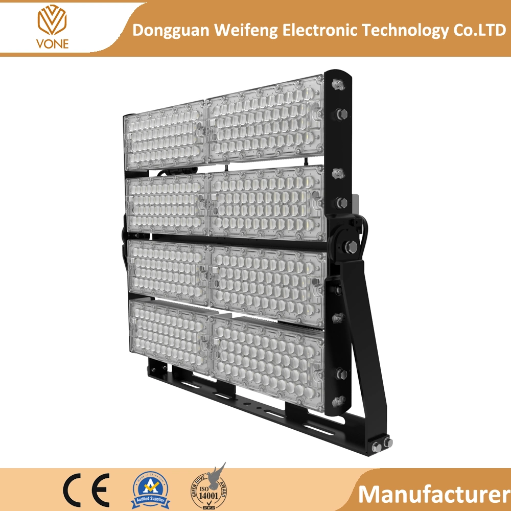 750W 1000W stade sportif résistant aux hautes températures d'éclairage IP66 Projecteur à LED haute mât avec 5 ans de garantie