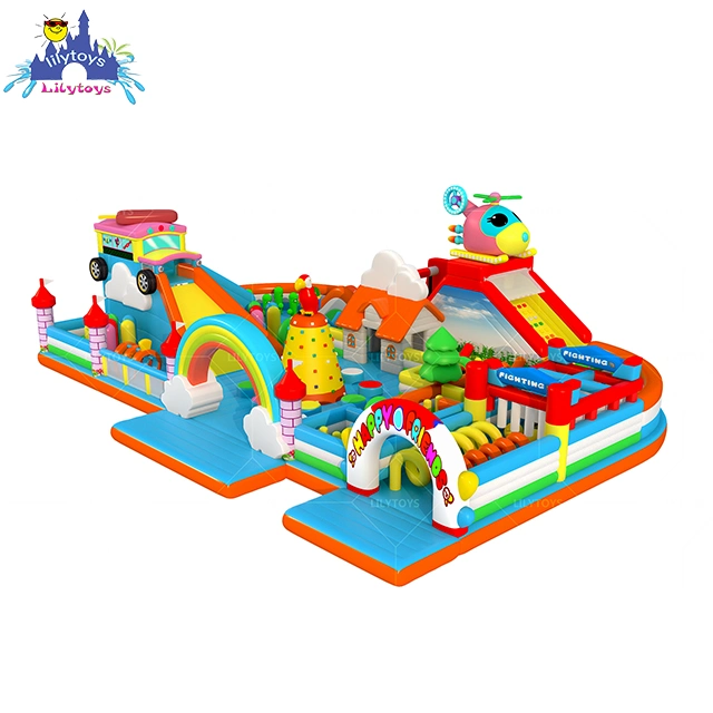 TUV Factory Directly Sale PVC Newest Big Inflatable Amusing Playground for Kids