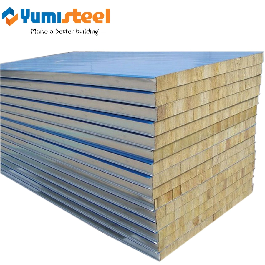 200mm Sound Absorption Rockwool Sandwich Composite Panel for Wall/Roof