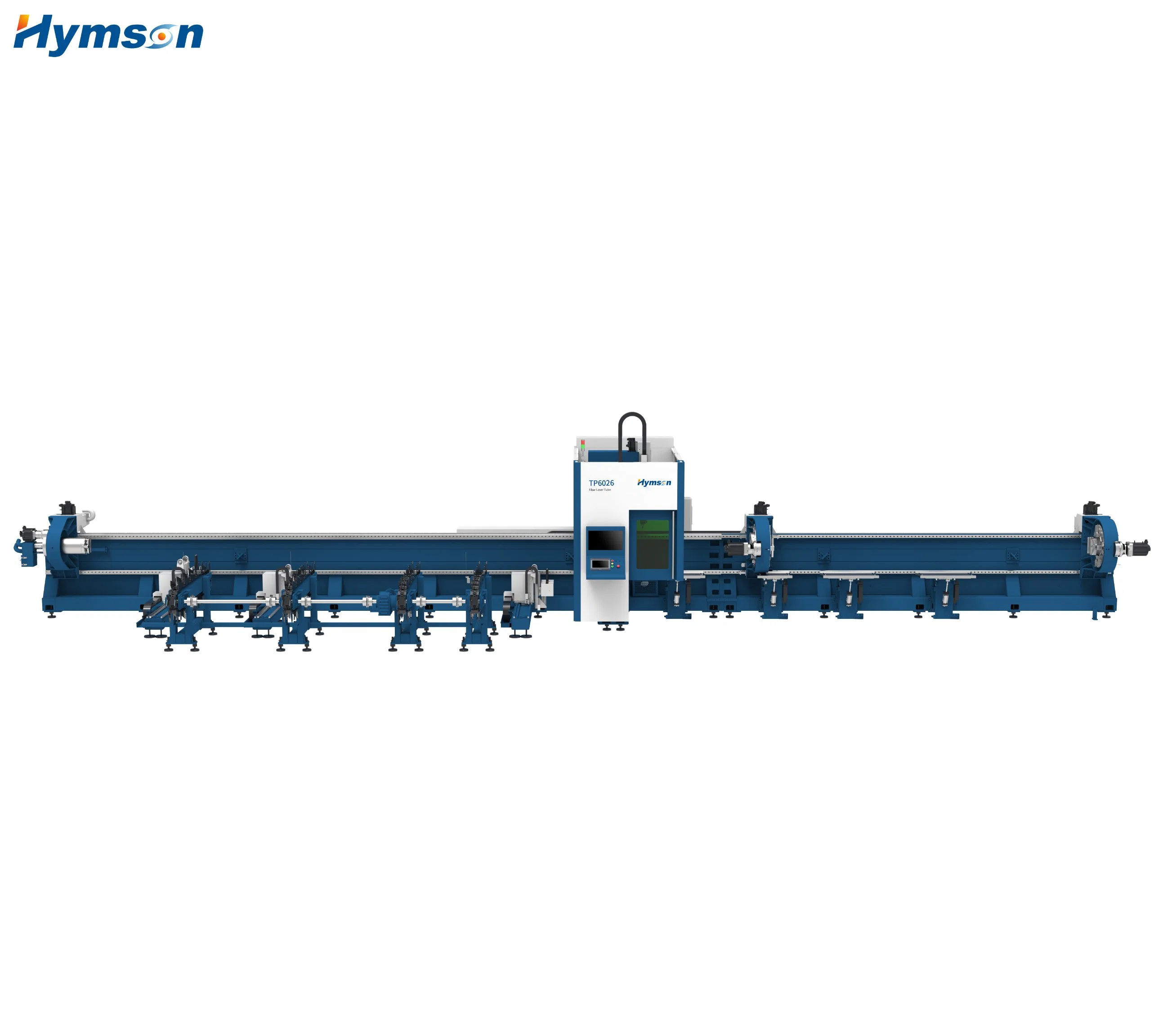 Hochgeschwindigkeits-Rohr-Laser-Schneidemaschine / CNC-Faser-Laser-Schneidemaschine Für Metallrohrschneiden drei Jaw Chuck Metallrohrschneiden