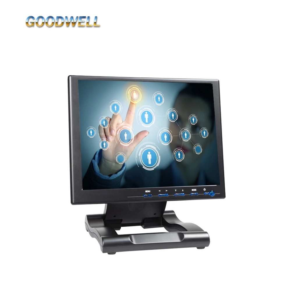 شاشة عرض LCD تعمل باللمس مزودة بمدخلات من نوع AV/VGA/HDMI بدقة 800 × 600 شاشة LCD مقاس 10.4 بوصة