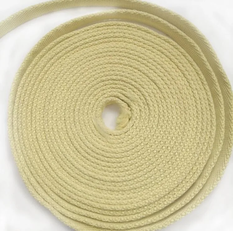 Aramid Fiber Woven Flame-Retardant Webbing, Wear-Resistant, Fireproof, High-Strength Thermal Insulation, Industrial Sling, Solid Insulation