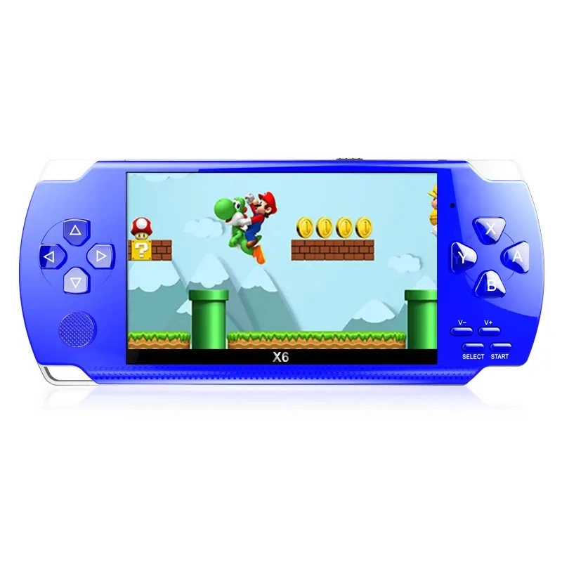 X6 Großhandel/Lieferant multifunktionale tragbare X6 Video-Spielkonsole 64/128 Bit 10000 Spiele Handheld Game Player Unterstützung TV-Ausgabe