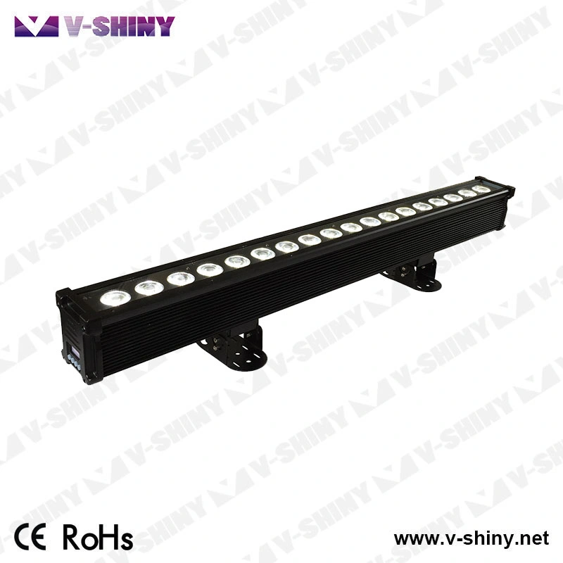 18*18W Luz de lavado de pared LED de interior de 6 en 1 Rgbaw UV Pixel LUCES LED de DJ de escenario de inundación