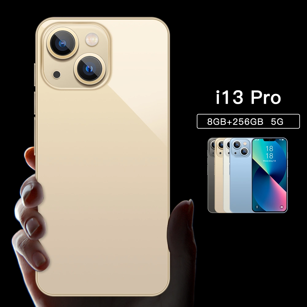 Bon marché Original I 13 PRO Max 6,8 pouces 256 Go 108MP 4G 2 SIM Type C Mtk AMOLED Cell Music Camera jeu Smartphone