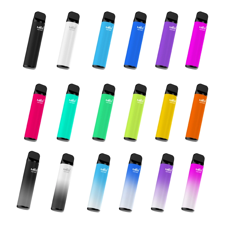 Miku Ab1000 Mesh Top - Vendedor Disposable/Chargeable Vape Shenzhen Atacado colorido cigarro eletrônico 1000 puffs