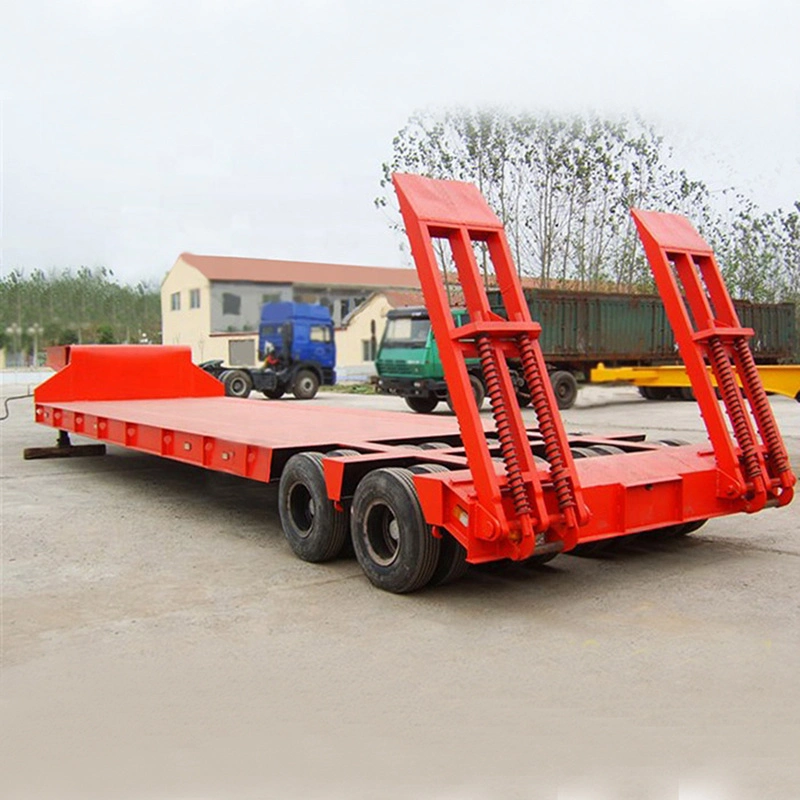 Einachs Semi-Trailer angetriebene 48FT 2 Achsen Special Drop Deck Semi Anhänger