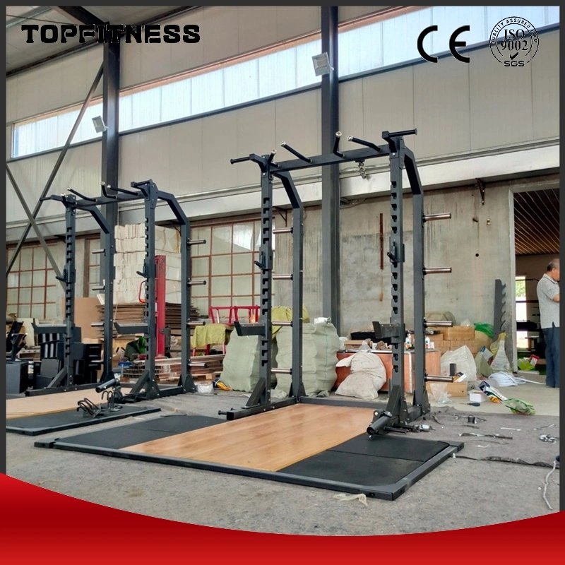 Chinese Manufacturer Commercial Squat Rack Fitness Equipment Multifunctional Pull-up Bar Fitness Adjustable Squat Rack with Weightlifting Platform