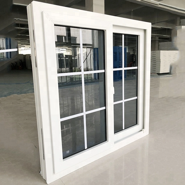 High quality/High cost performance PVC Sliding Window with Grill Design