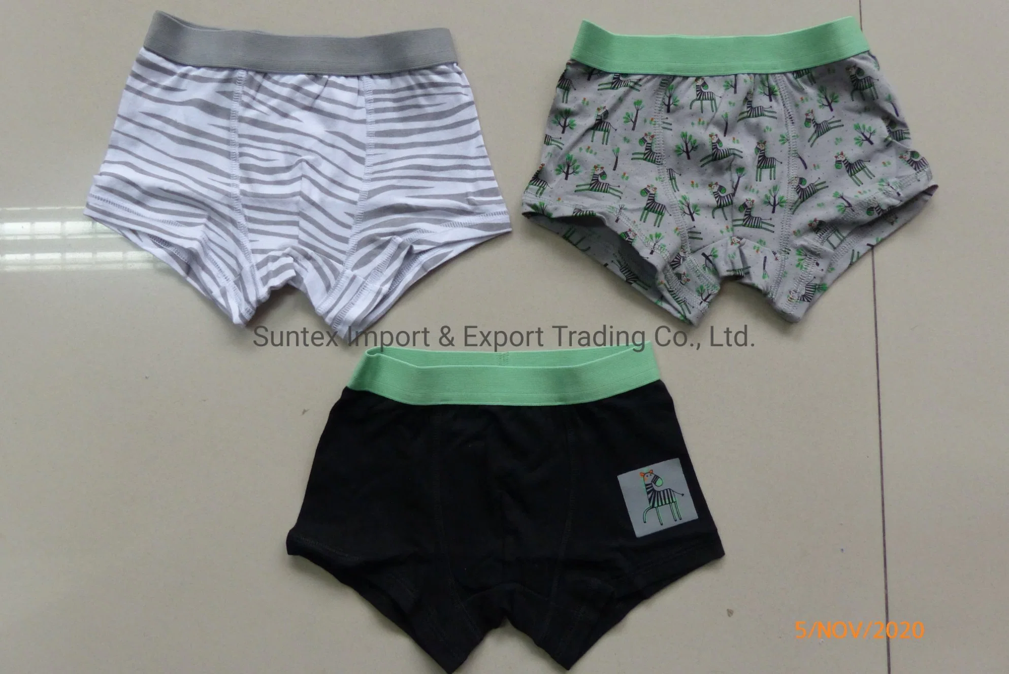 Soft Quality 100% Cotton Kids' Underwear Manufacturer