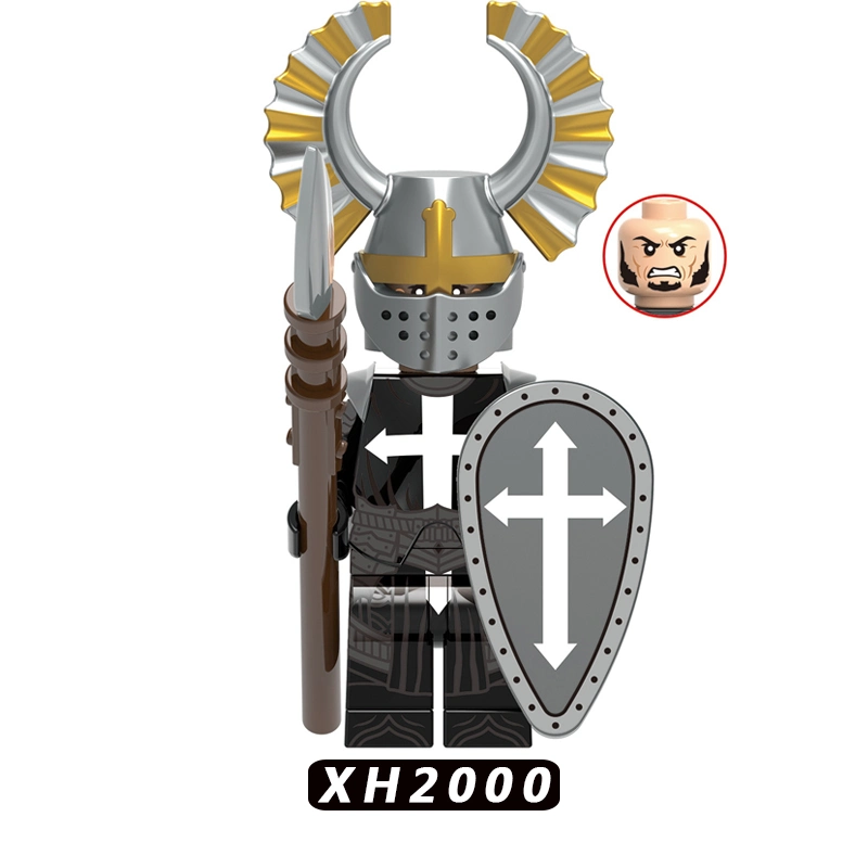 X0348 Middle Soldier Weapon Guns Battle Priest Blocks Model Building Toys