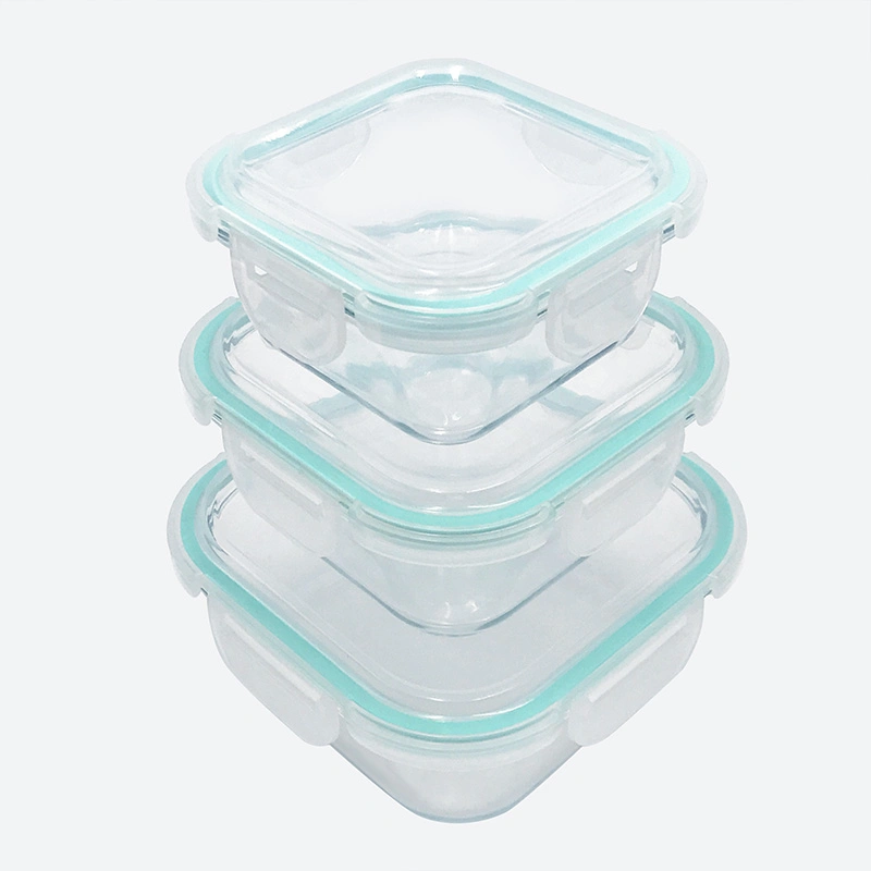 Fruit Storage Containers High Borosilicate Glass Food Meal Prep Containers