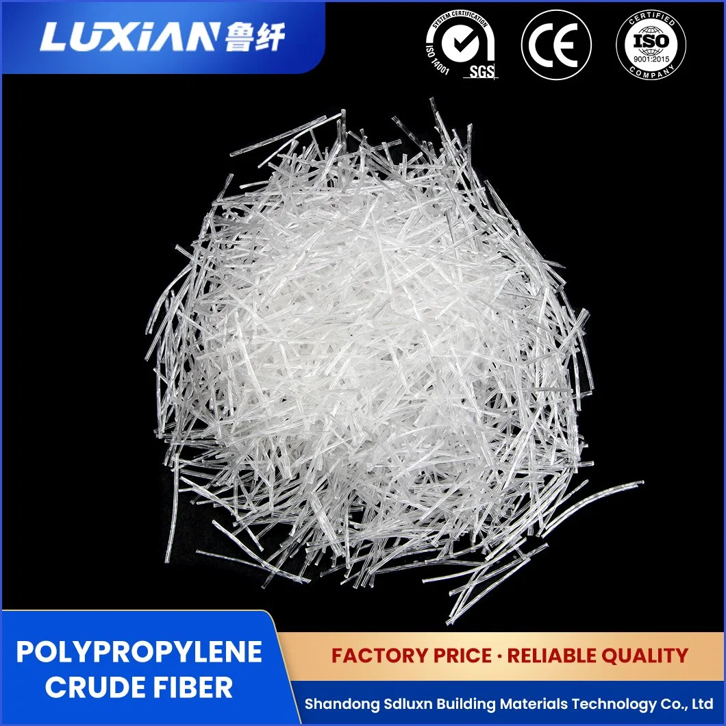 Sdluxn Reinforcing Fibers for Concrete Wholesale/Supplier Reinforced Polypropylene Crude Fiber China High Temperature Stability Curved PP Macro Fiber Suppliers