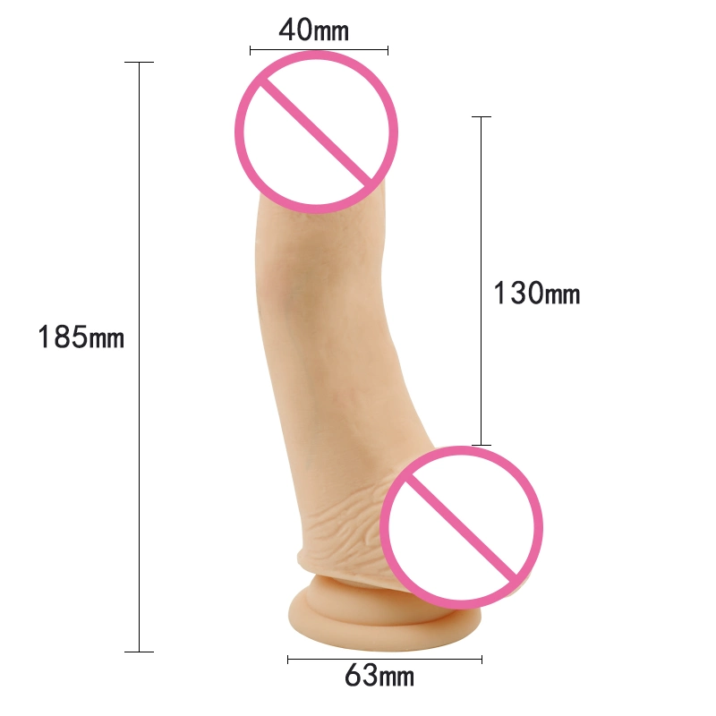 Sexbay Yj-126 PVC Not Silicone Realistic Dildos for Women Rubber Penis Sex Toy Big Boys Dick Wall Mount