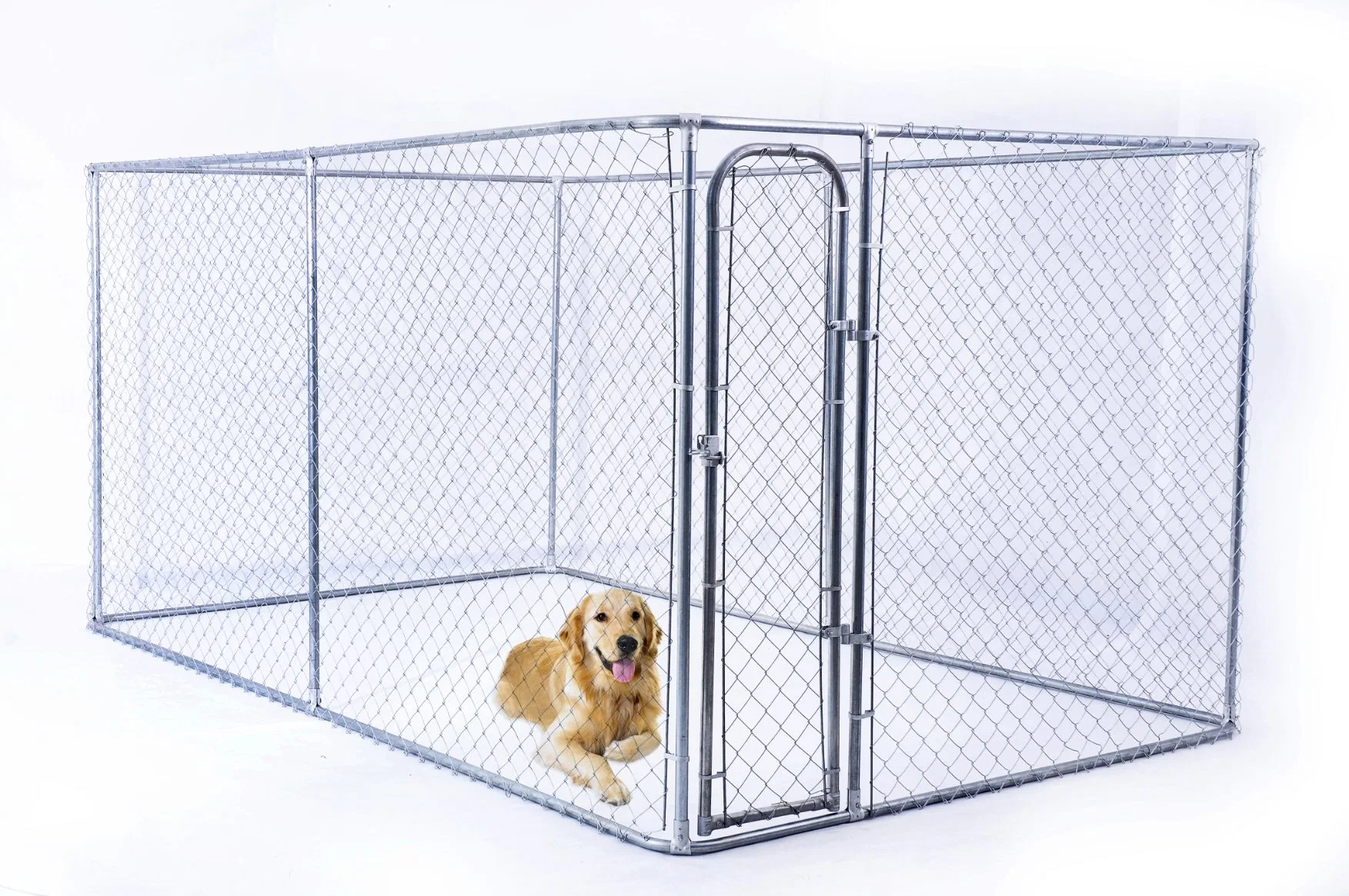 Pet Products Chain Link Fence Dog Cage House for Home Use