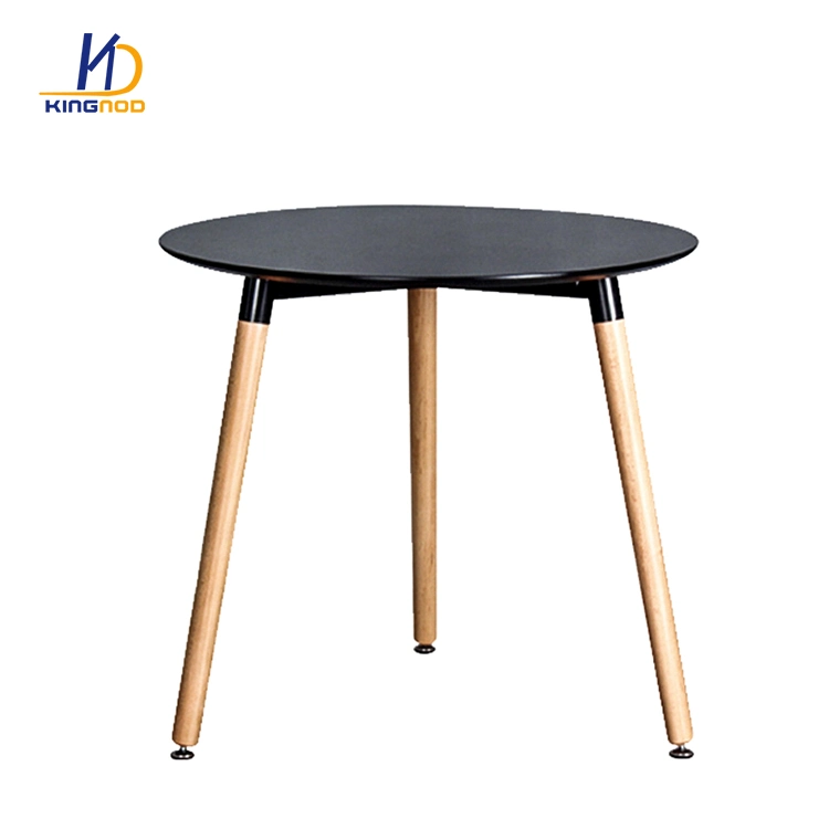 2022 Modern Design Factory Direct Kd Kitchen MDF Wood Legs Round Dining Room Table Set