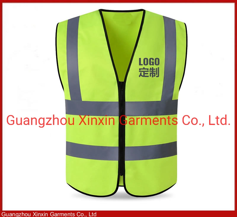 Custom Printing 100% Polyester Fabric Industrial Cheap Safety Product Net Safety Running Vest Reflective Sport Wear Small to 5XL (W412)