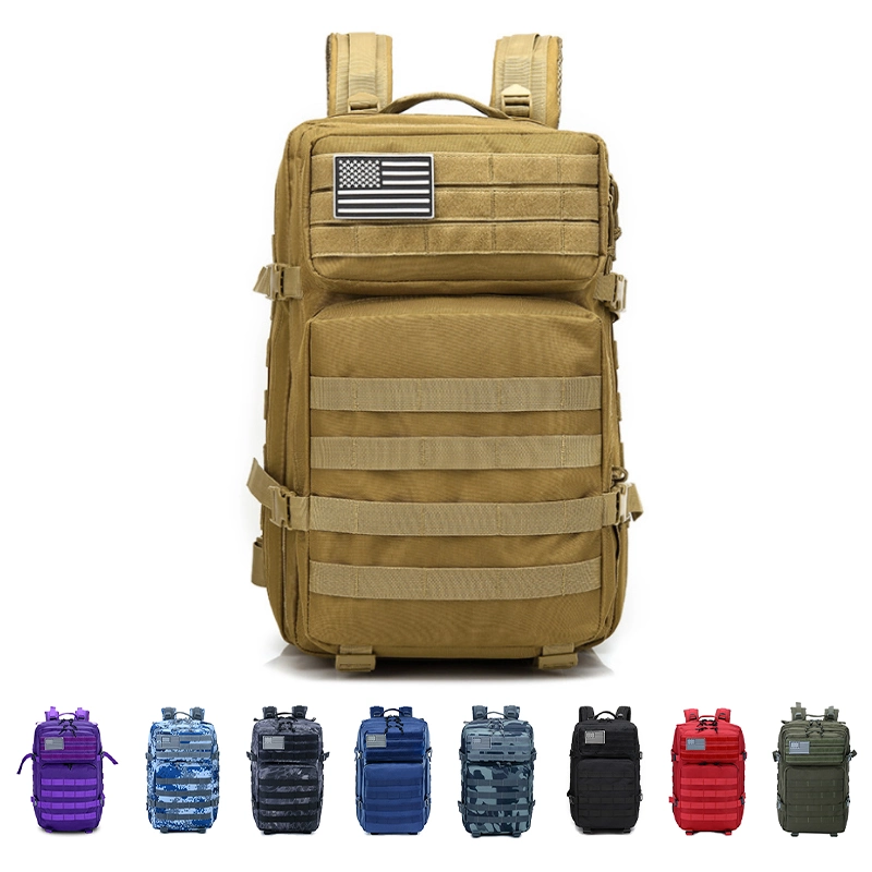 Sabado 45L Tactical Herren Molle wasserdichter Rucksack 900D Nylon Outdoor Wandern Camping 3p Assault Bag Rucksack im militärischen Stil