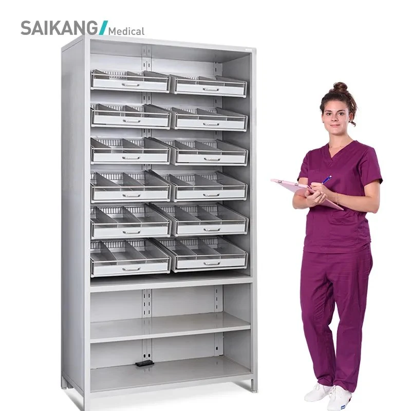 Skh061 Hospital Adjustable Component Medicine Shelf