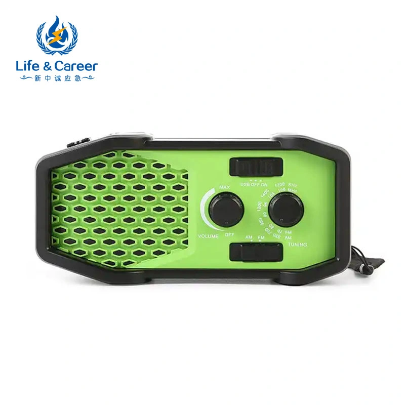 Portable Style Multifunctional Radio Solar Power Radio with Rechargeable Solar Hand Crank FM/Am/ Band