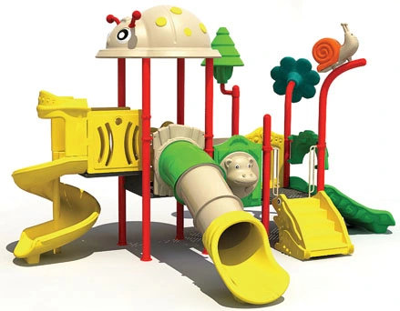 CE Approved Daycare Plastic Toys Outdoor Playground Slide for School