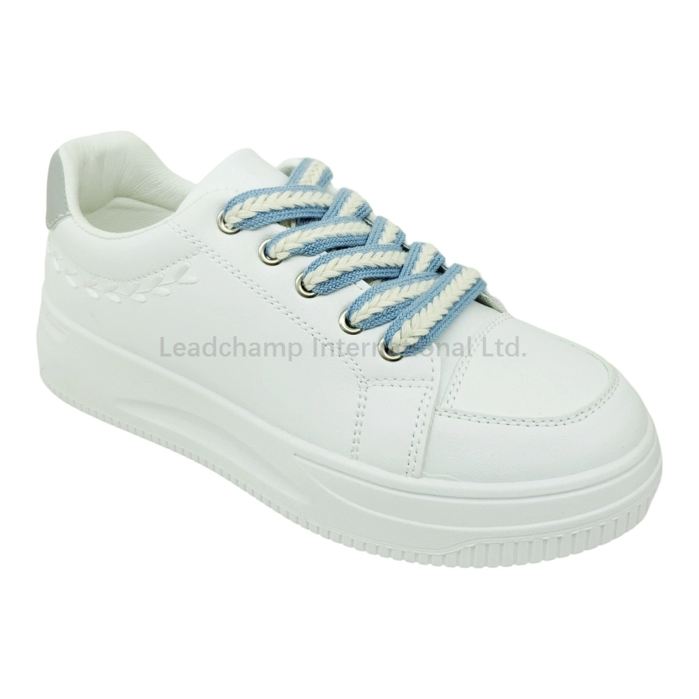 Réplicas de estilo básico Zapato de Fuerza Aérea' Blanca PU de inyección Lady Zapatillas Casual