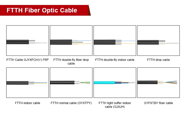 Hanxin 24 Years Fiber Optic ODM Factory Supply Armored Aerial Vietnam Application 1 2 4 Core FTTH Steel Wire Cable