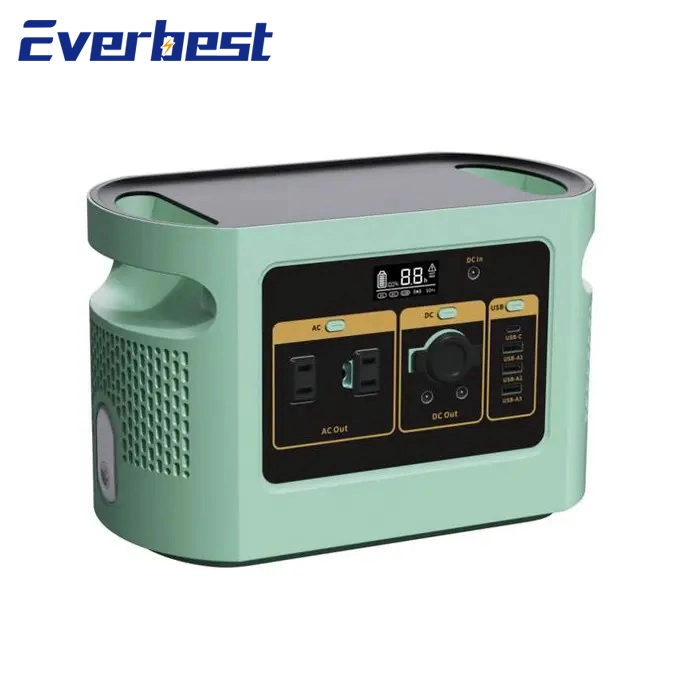 600W Portable Lithium Battery Solar Rechargeable Energy Power Generator for Camping